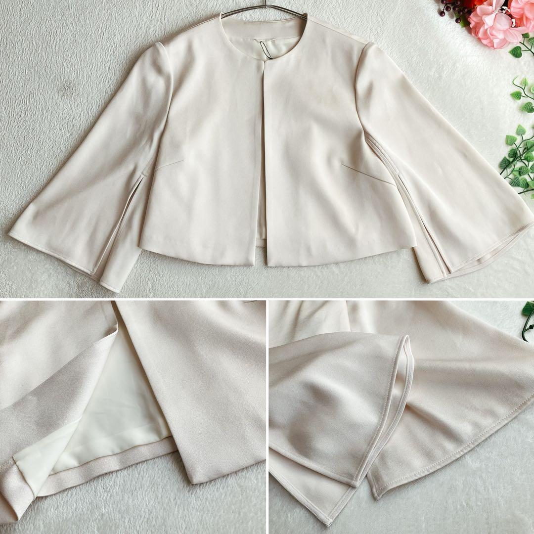 【未使用タグ付き】【25SS】アナイ ANAYI★トリアセサテンボレロジャケット