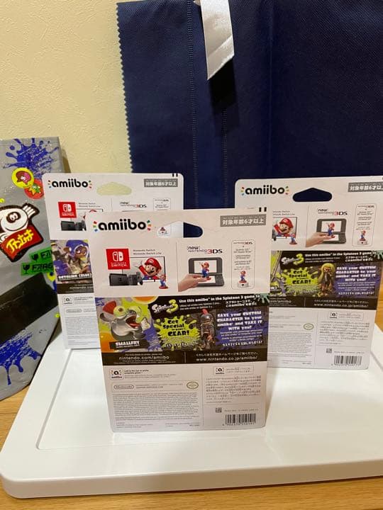 スプラトゥーン3 新品amiibo3点セット& 交換グッズ　ラッピングセット
