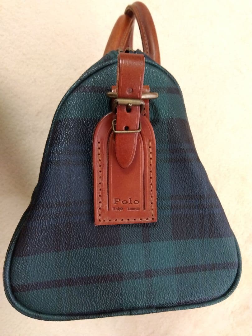 ラルフローレン　Polo　ボストンバッグ　レトロ　チェック