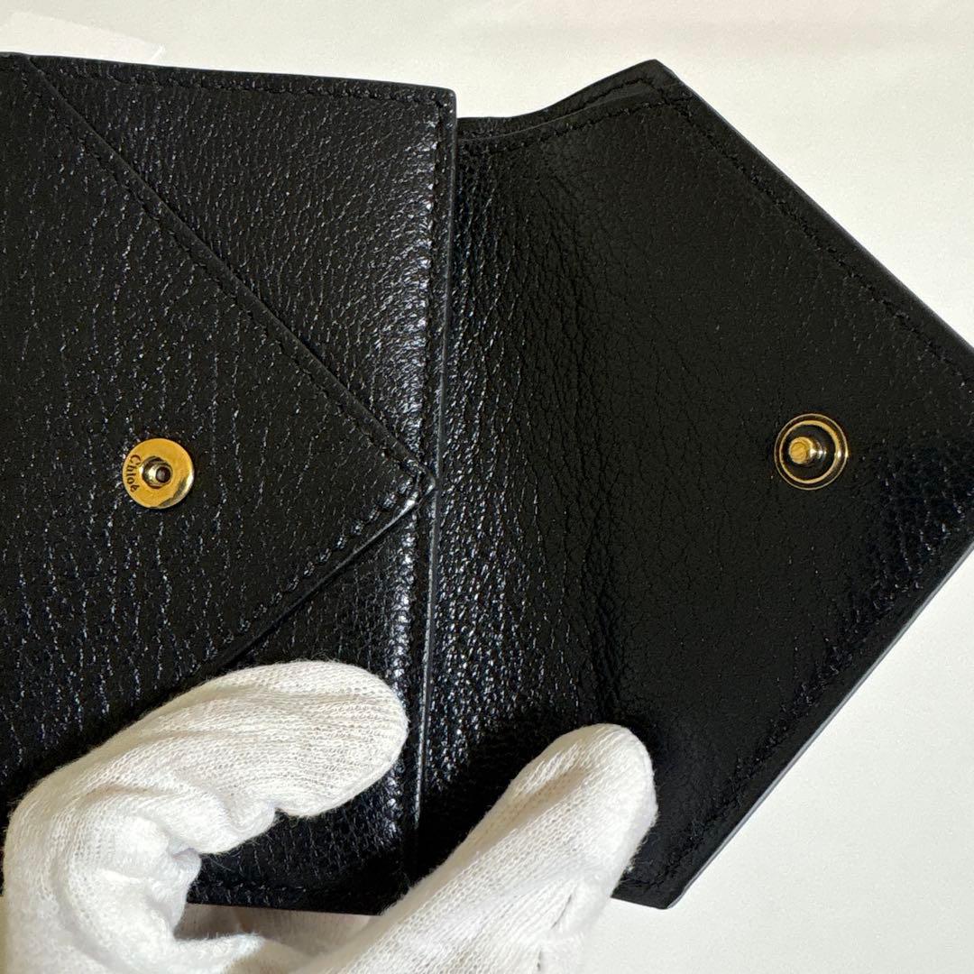Chloé グレインレザー製　envelope スモールトリフォールド