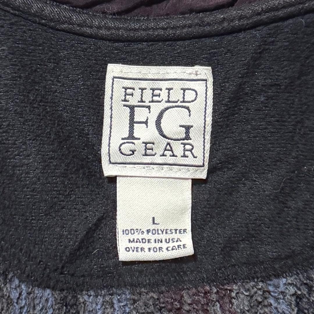 90s USA製 FIELD GEAR ヘンリーネックフリース プルオーバー L
