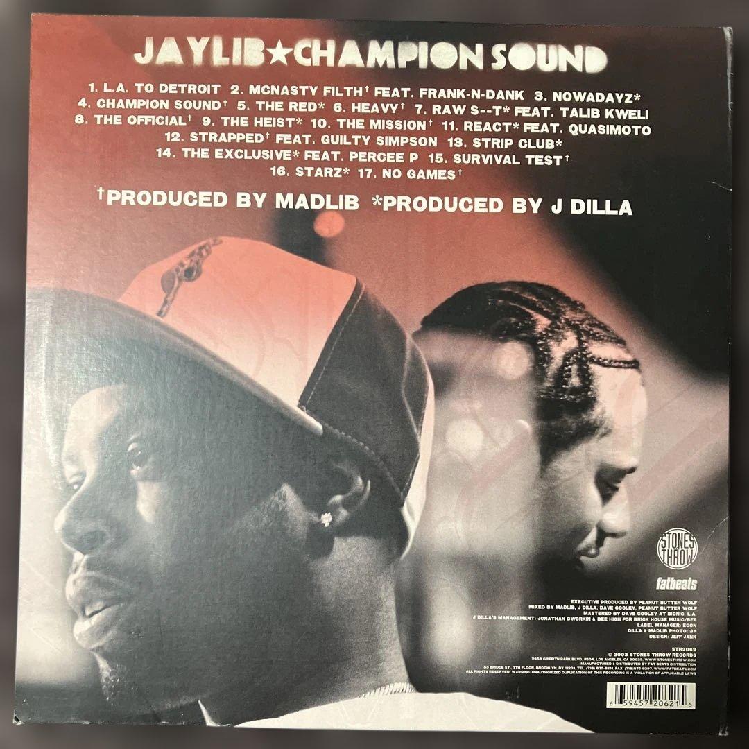 【2LP】JAYLIB CHAMPIONSOUND MADLIB&JDILLA
