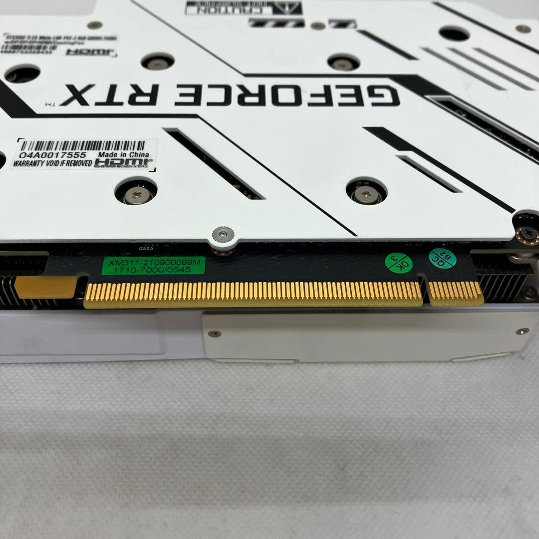 グラフィックボード・グラボ・ビデオカード GALAKURO GK-RTX3060Ti-E8GB/WHITE/LHR 164