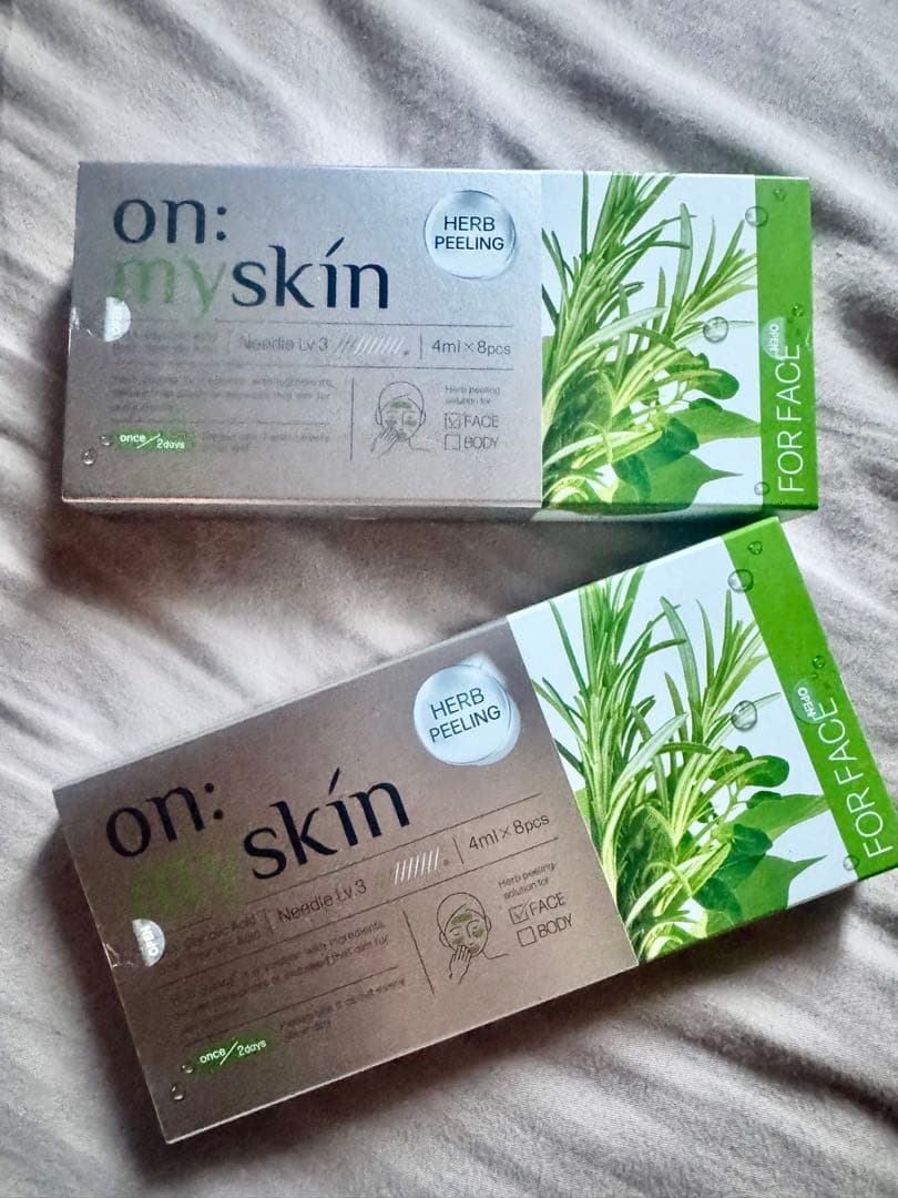 on: my skin ハーブピーリング 4ml×8個 2箱