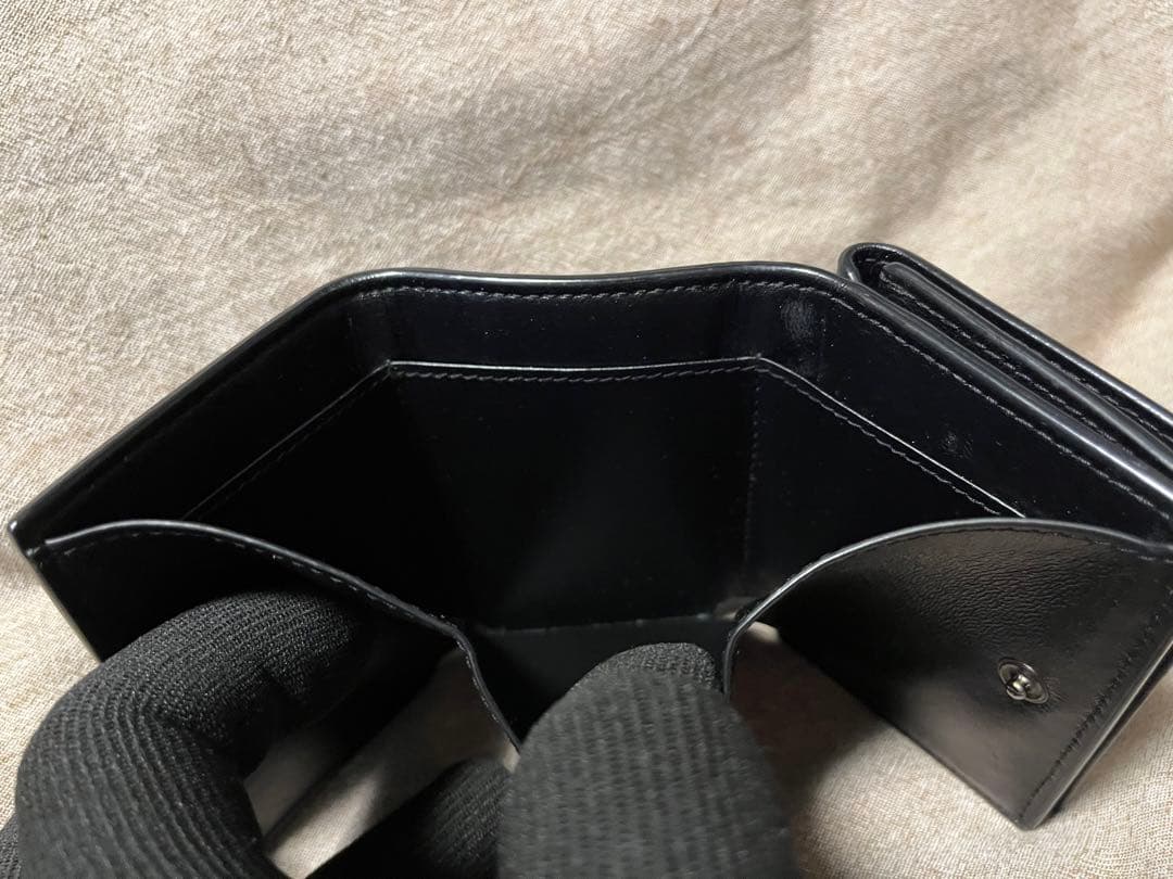 ぽ*こ様 バレンシアガ 三つ折り財布 クロコ型押し