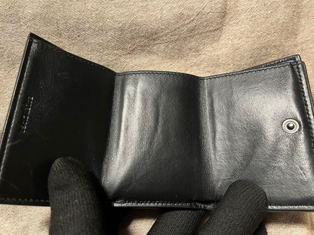 ぽ*こ様 バレンシアガ 三つ折り財布 クロコ型押し