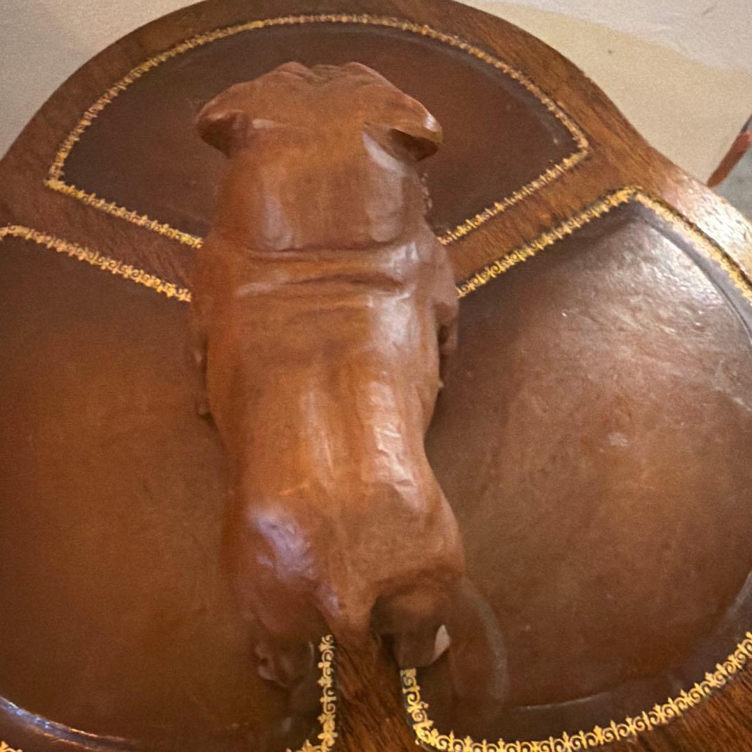 希少 USA製 Red Mill ブルドッグ 樹脂オブジェ ヴィンテージ 犬