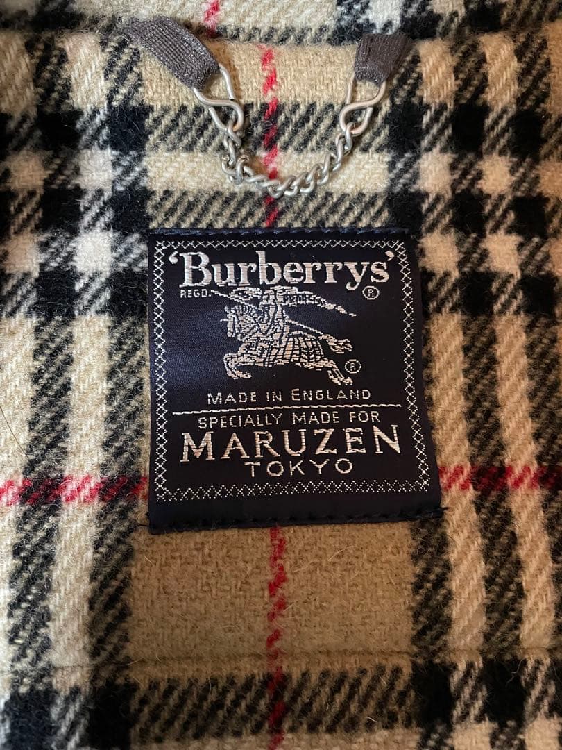 超希少 BURBERRY 丸善 別注　ダッフルコート　ノバチェック　ネイビー