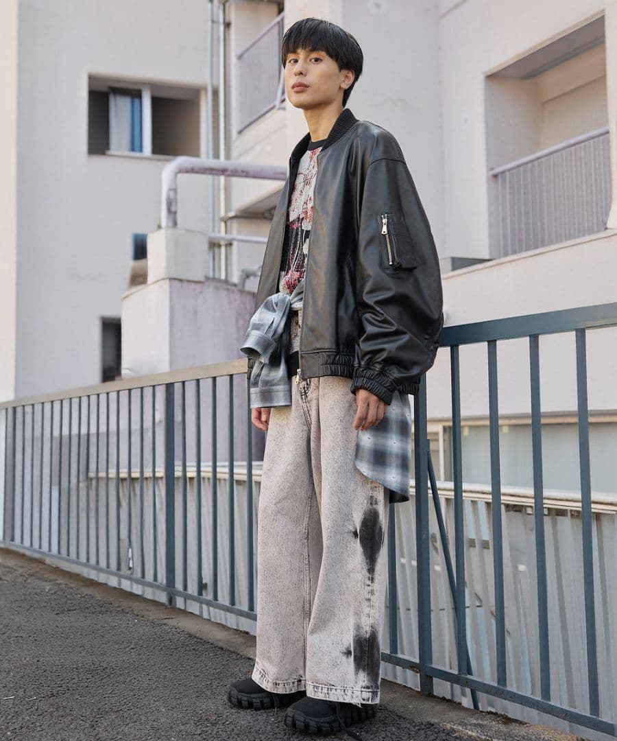 Maison SpecialSheep Leather MA-1メゾンスペシャル