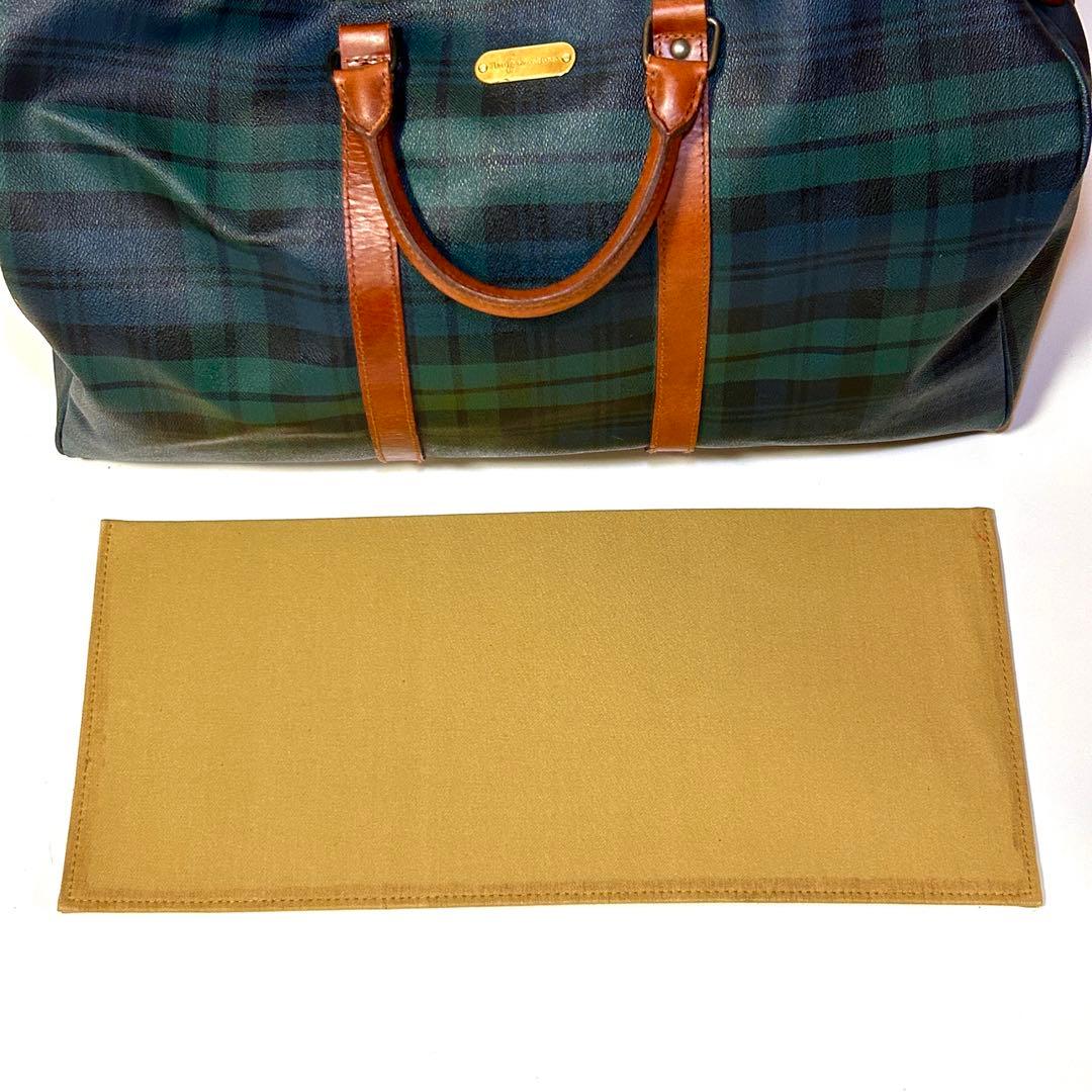 ✨極美品✨ ラルフローレン 2WAY ボストンバッグ チェック グリーン 大容量