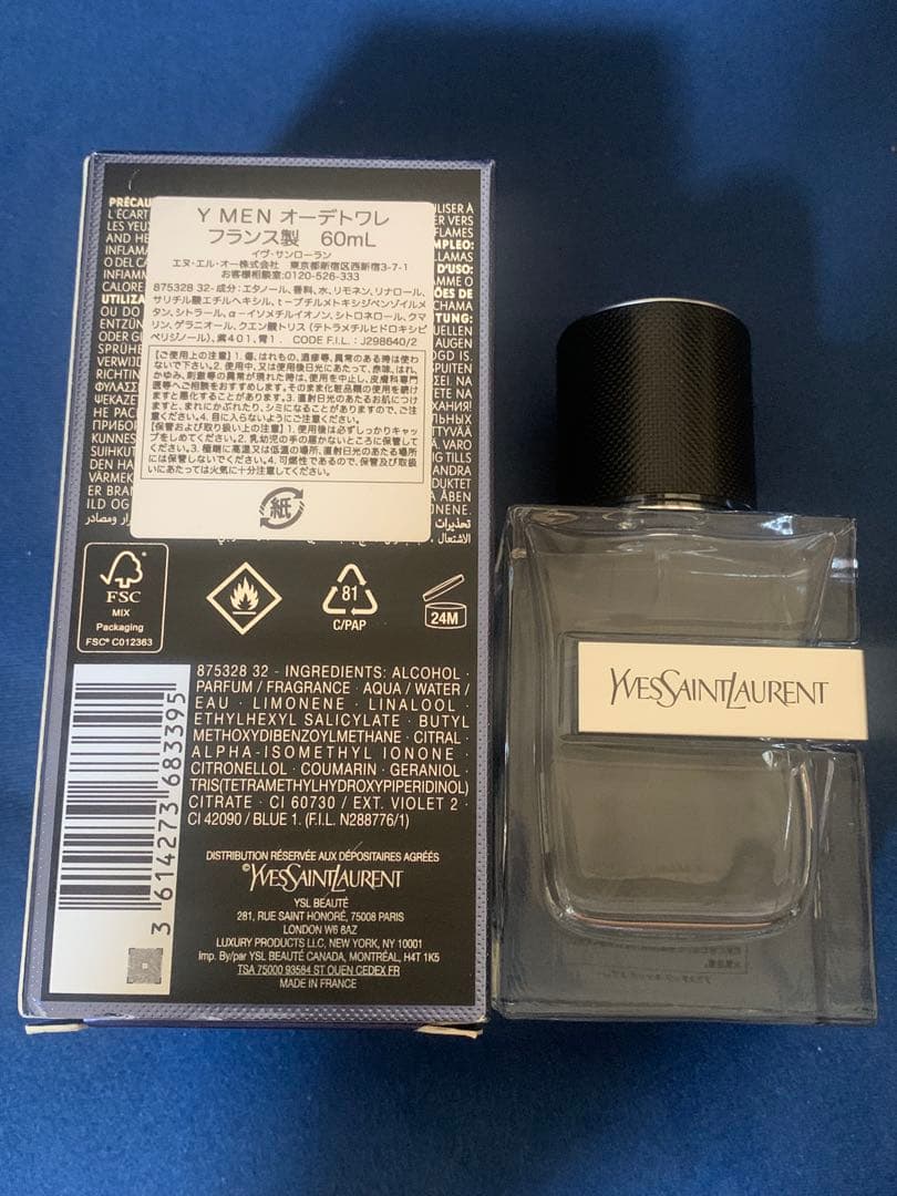 Yves Saint Laurent Y Men オードトワレ 60mL