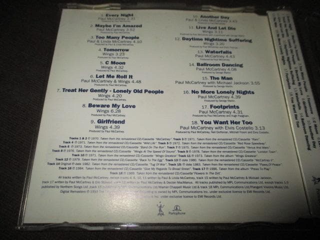 paul mccartney (VERY RARE3点SET!! 送料込み）