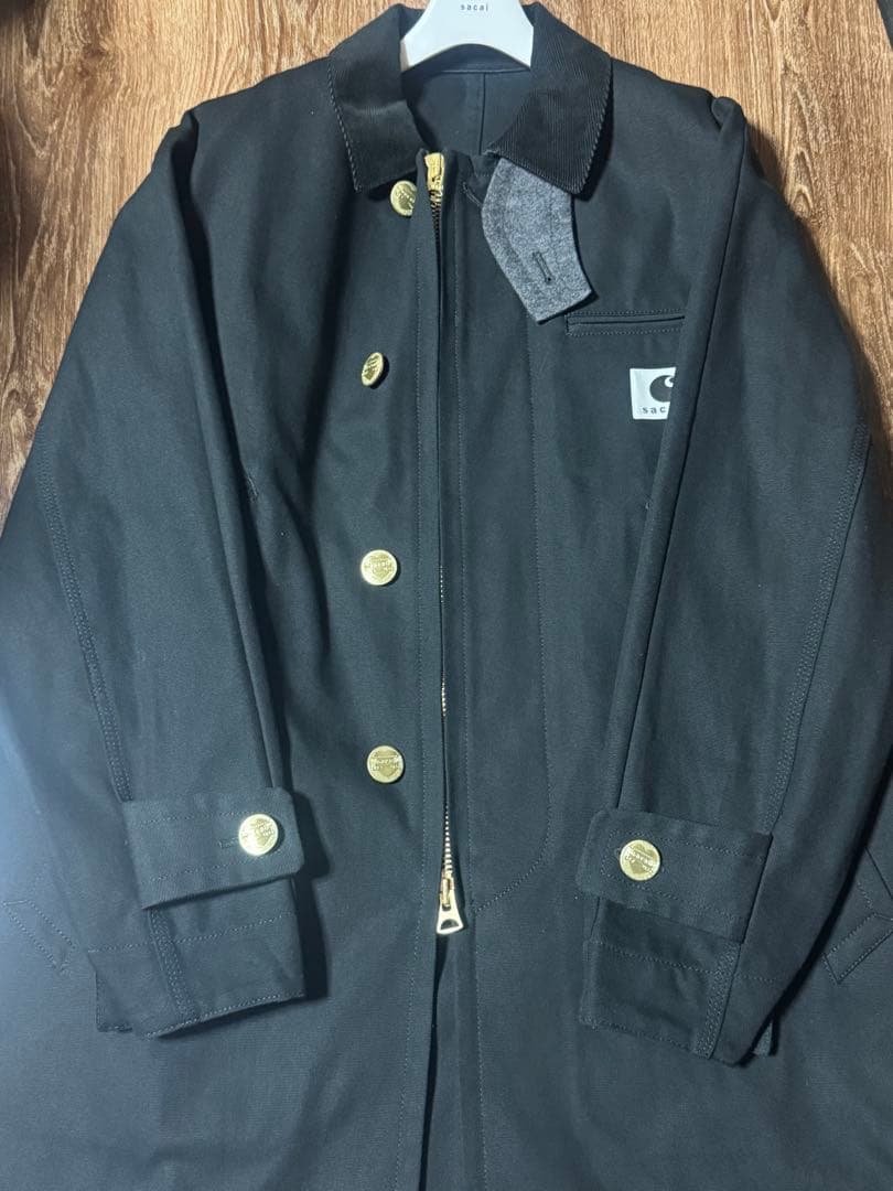 サイズ1 sacai Carhartt WIP Duck Coat Black