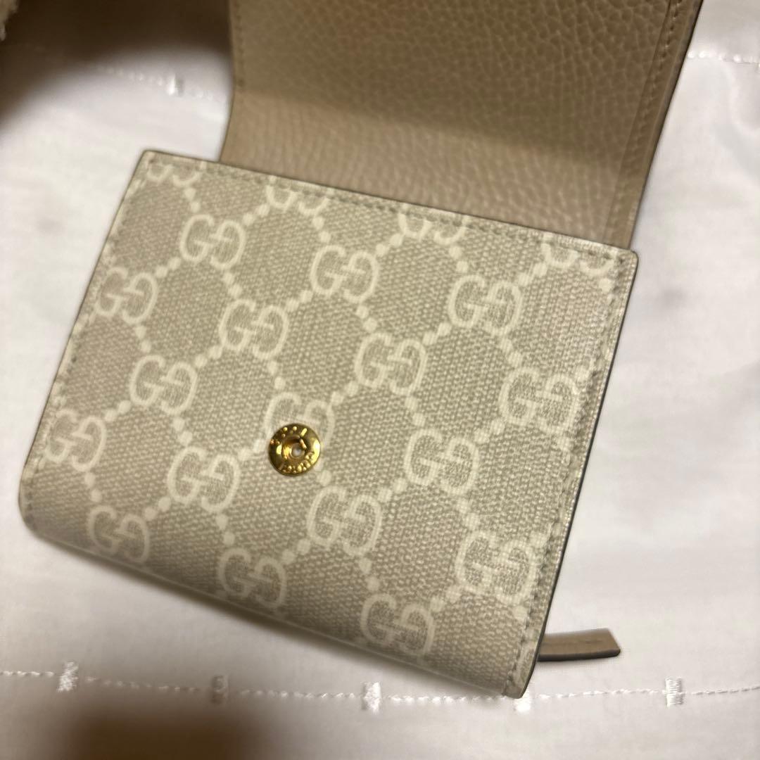 GUCCI グッチ 二つ折り財布 GGマーモント GGスプリーム