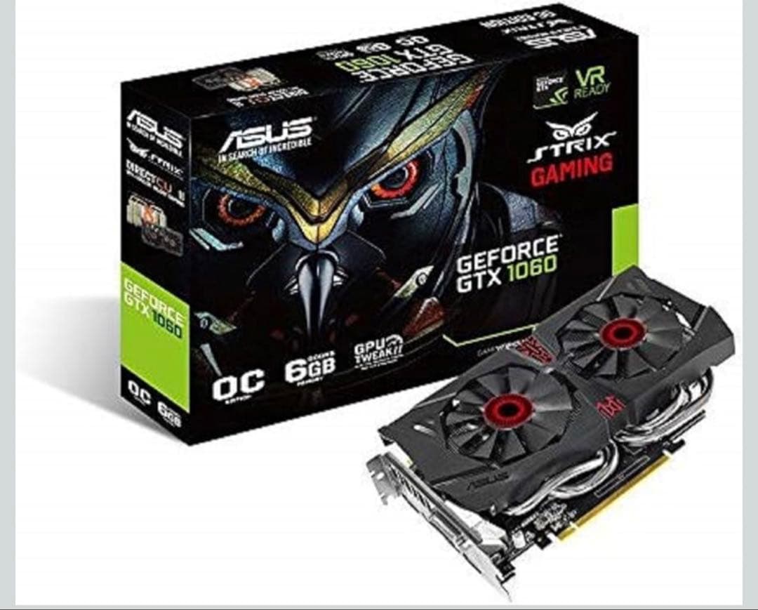 ASUS STRIX GTX1060 6GBグラフィックボード