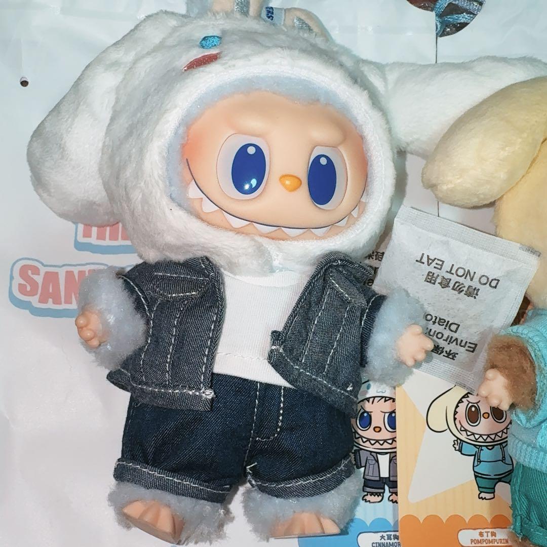 ラブブ サンリオ コラボ ポムポムプリン ポチャッコ ぬいぐるみペンダント