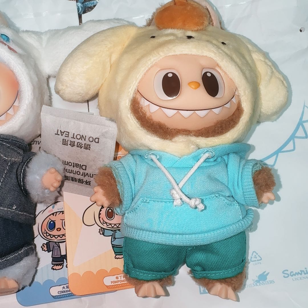 ラブブ サンリオ コラボ ポムポムプリン ポチャッコ ぬいぐるみペンダント