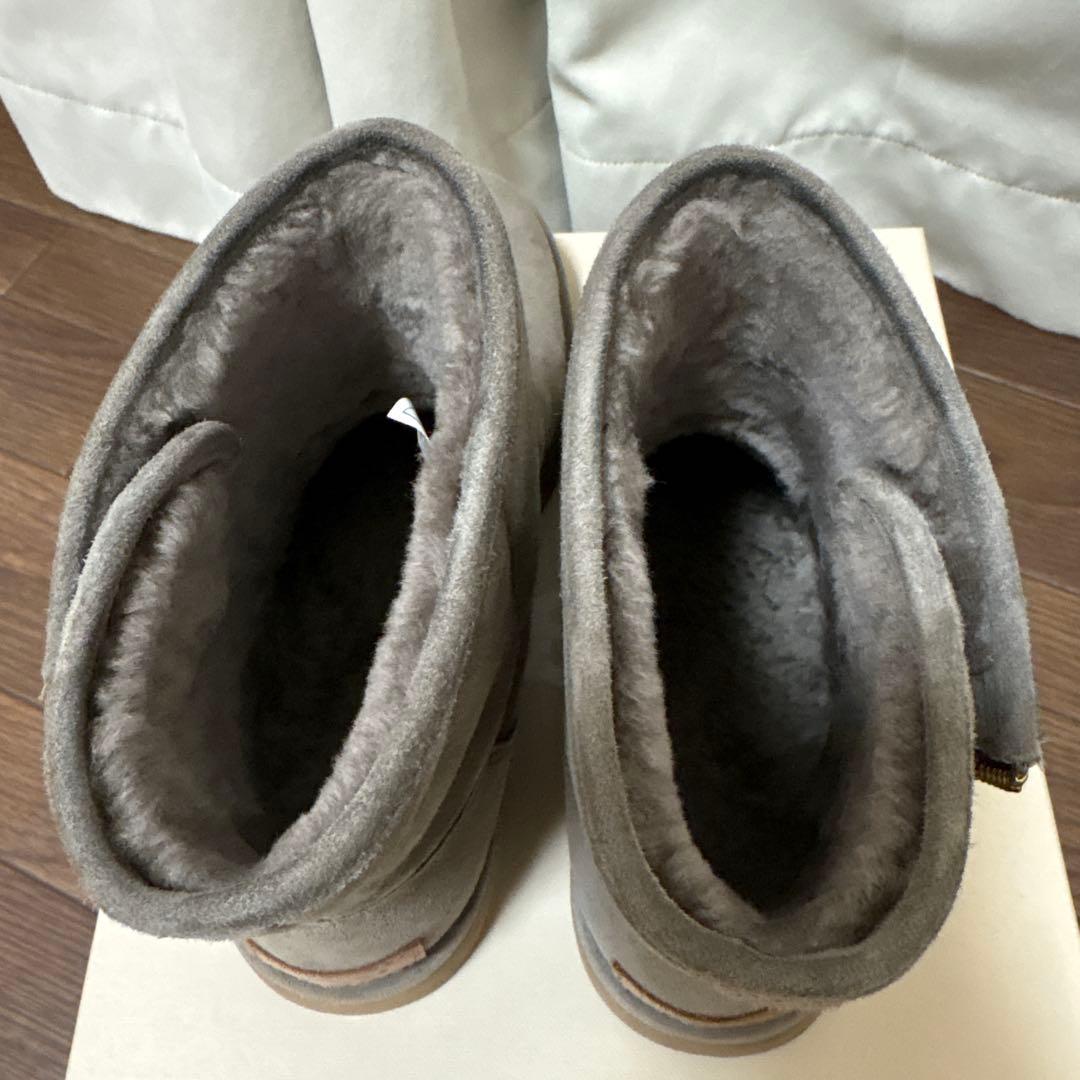 UGGジッパー付き ムートンブーツ