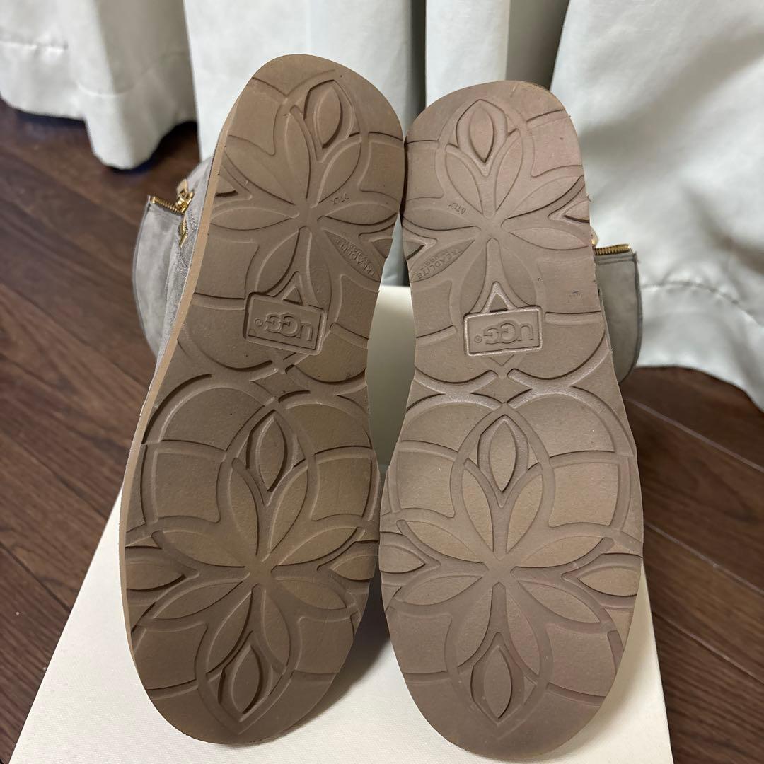 UGGジッパー付き ムートンブーツ