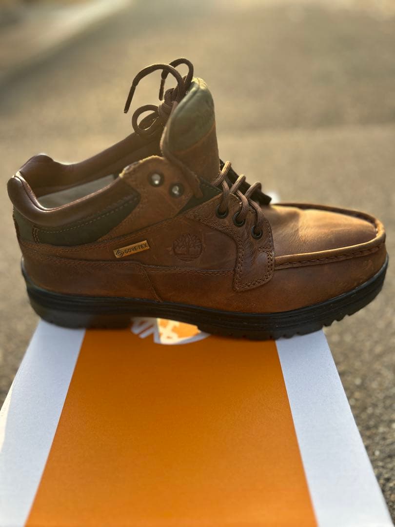 timberland moc toe gtx brown ブラウン　27cm