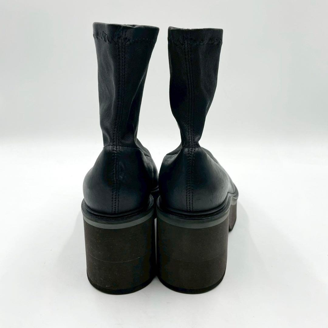 クレジュリー ブーツ ALBANE 5501 厚底 黒 38.5 Y1370