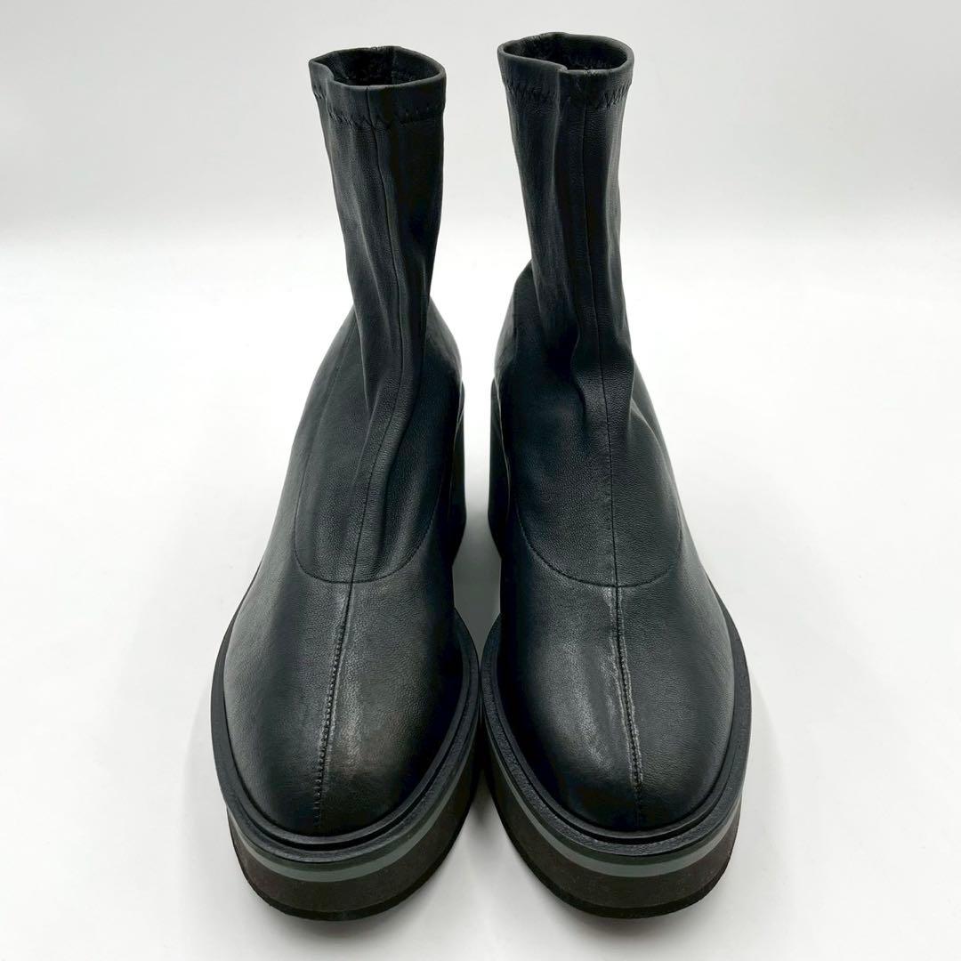 クレジュリー ブーツ ALBANE 5501 厚底 黒 38.5 Y1370