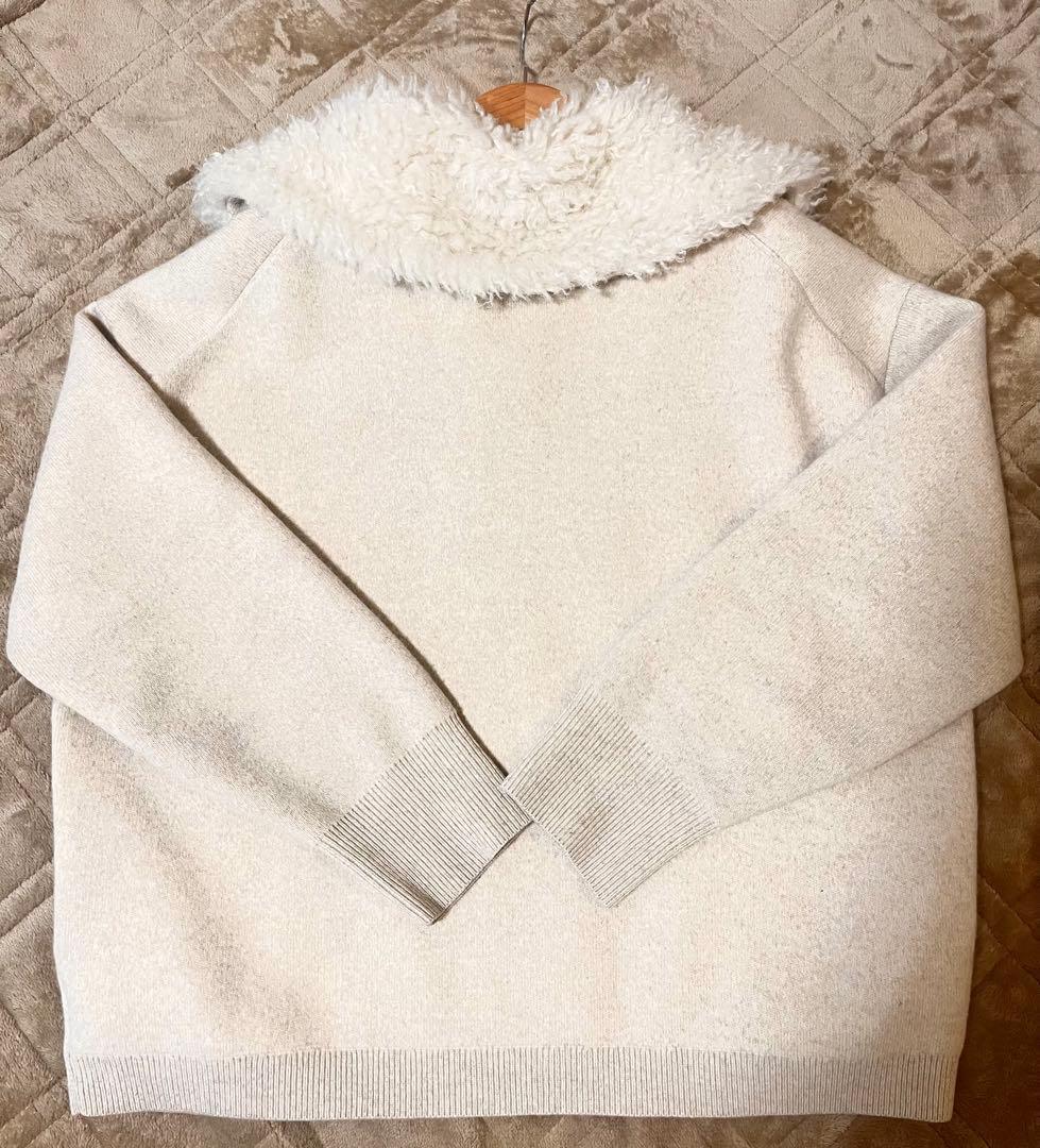 Theory luxeファーニットカーディガン⭐︎7万円→最終値下1.5万円送料込