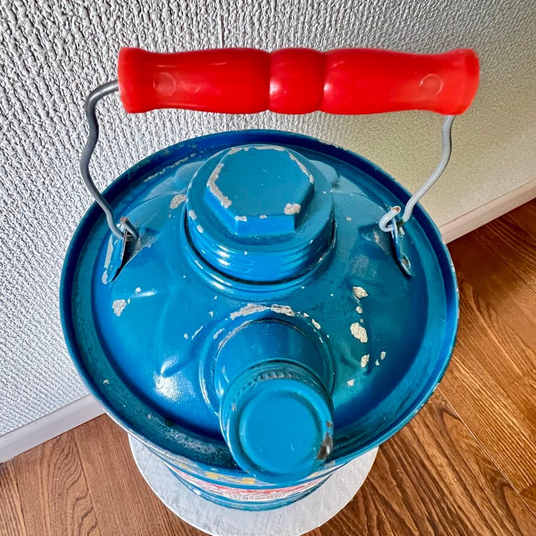 ヴィンテージデルフォス 1ガロン 亜鉛オイル缶　蓋付　アメリカンアンティーク