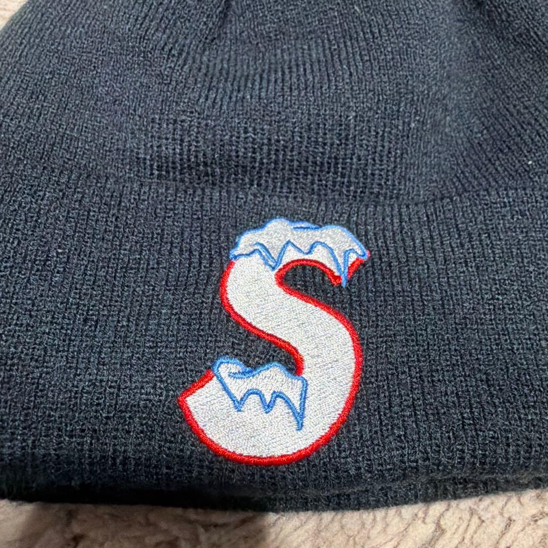 Supreme × New Era　Ice　S Logo　Beanie　ネイビー