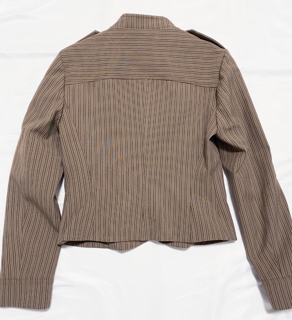 完売品 ZARA ストライプ柄フィットブレザー S ナポレオン