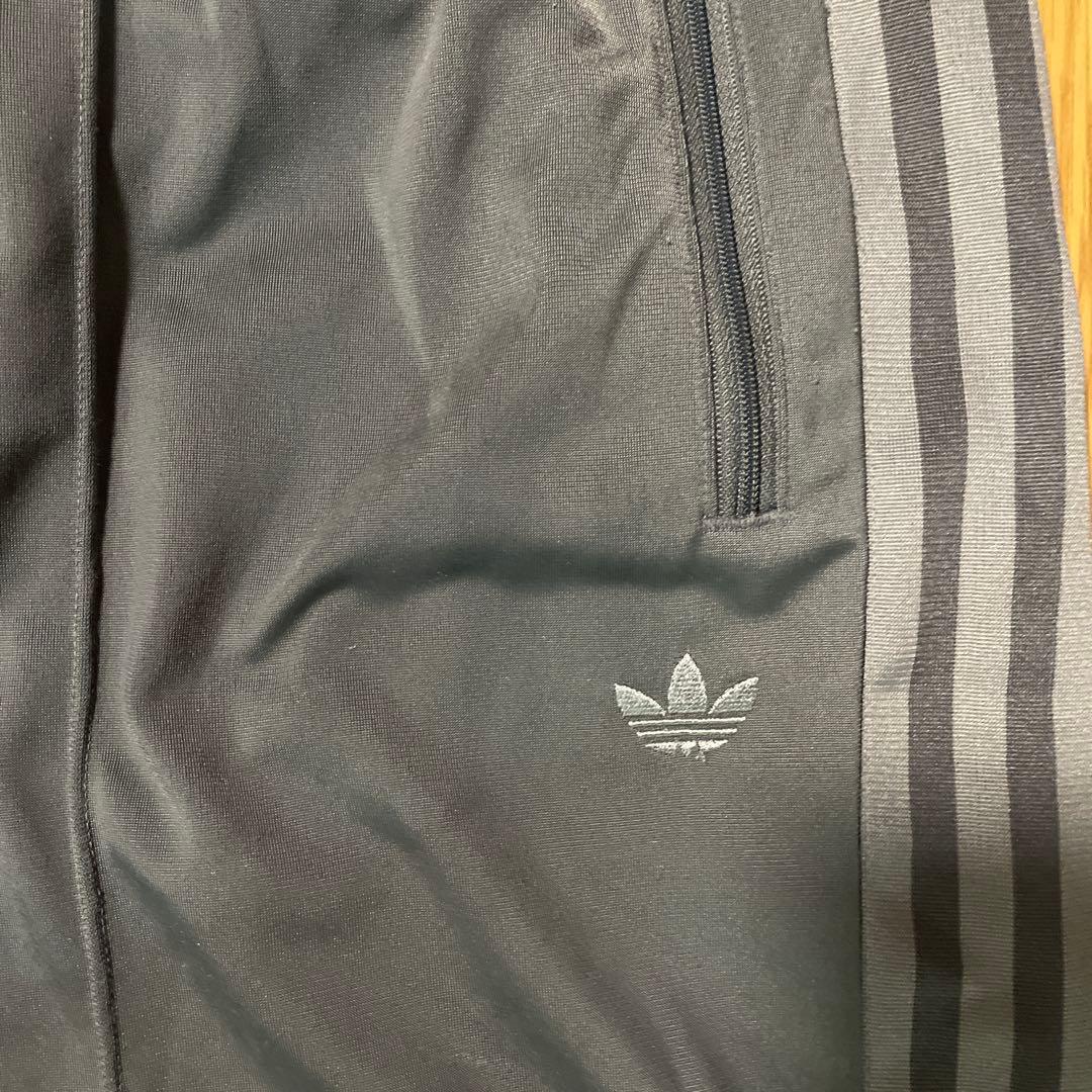 00s adidas ベッケンバウアー ワイドシルエット トラックパンツ グレー