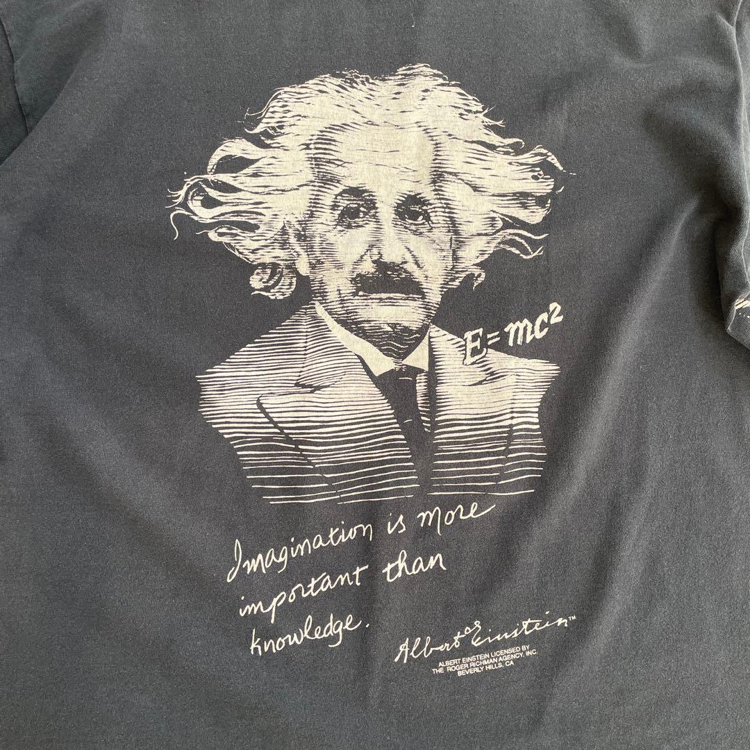 90s アインシュタイン　ヴィンテージ　tシャツ 黒　ブラック