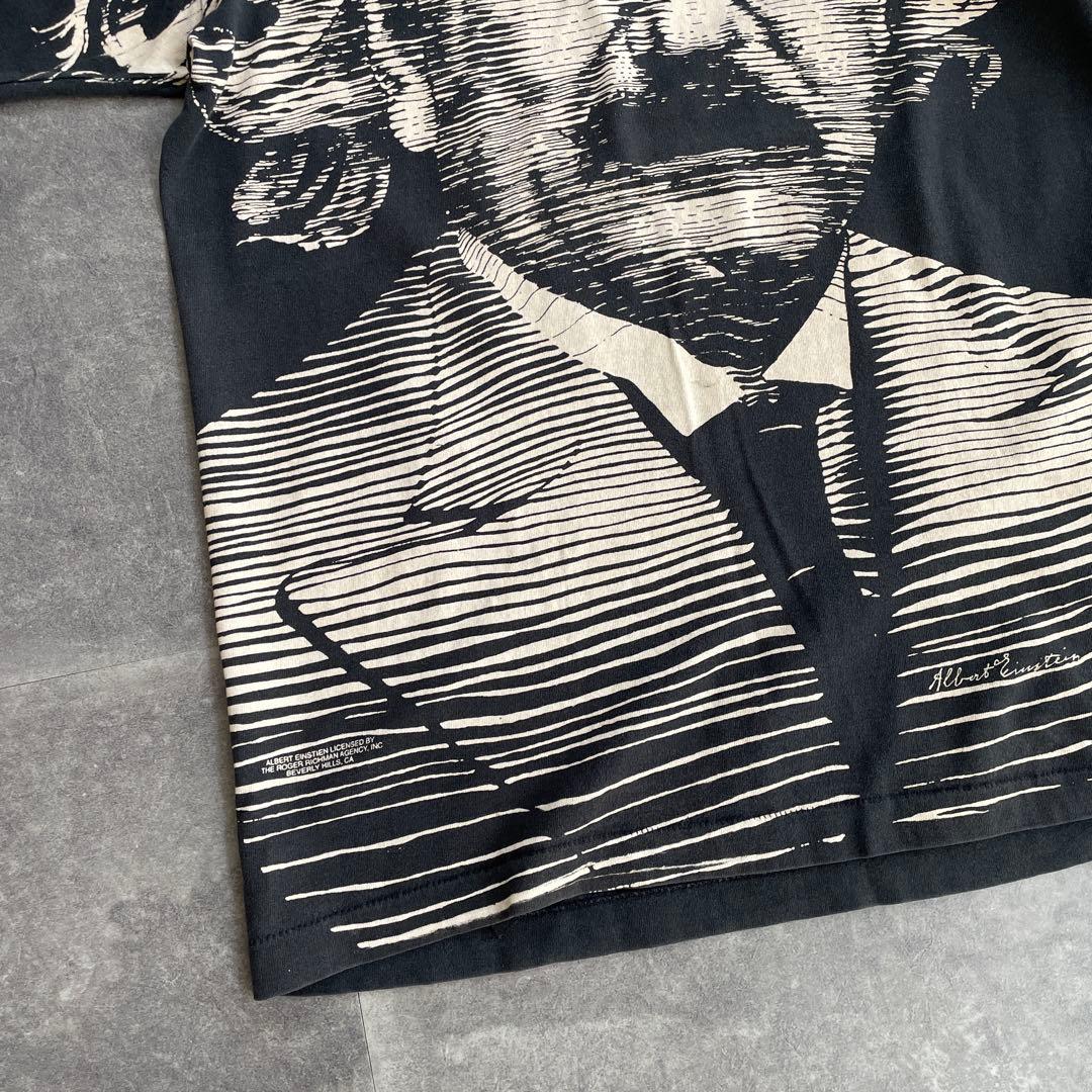 90s アインシュタイン　ヴィンテージ　tシャツ 黒　ブラック