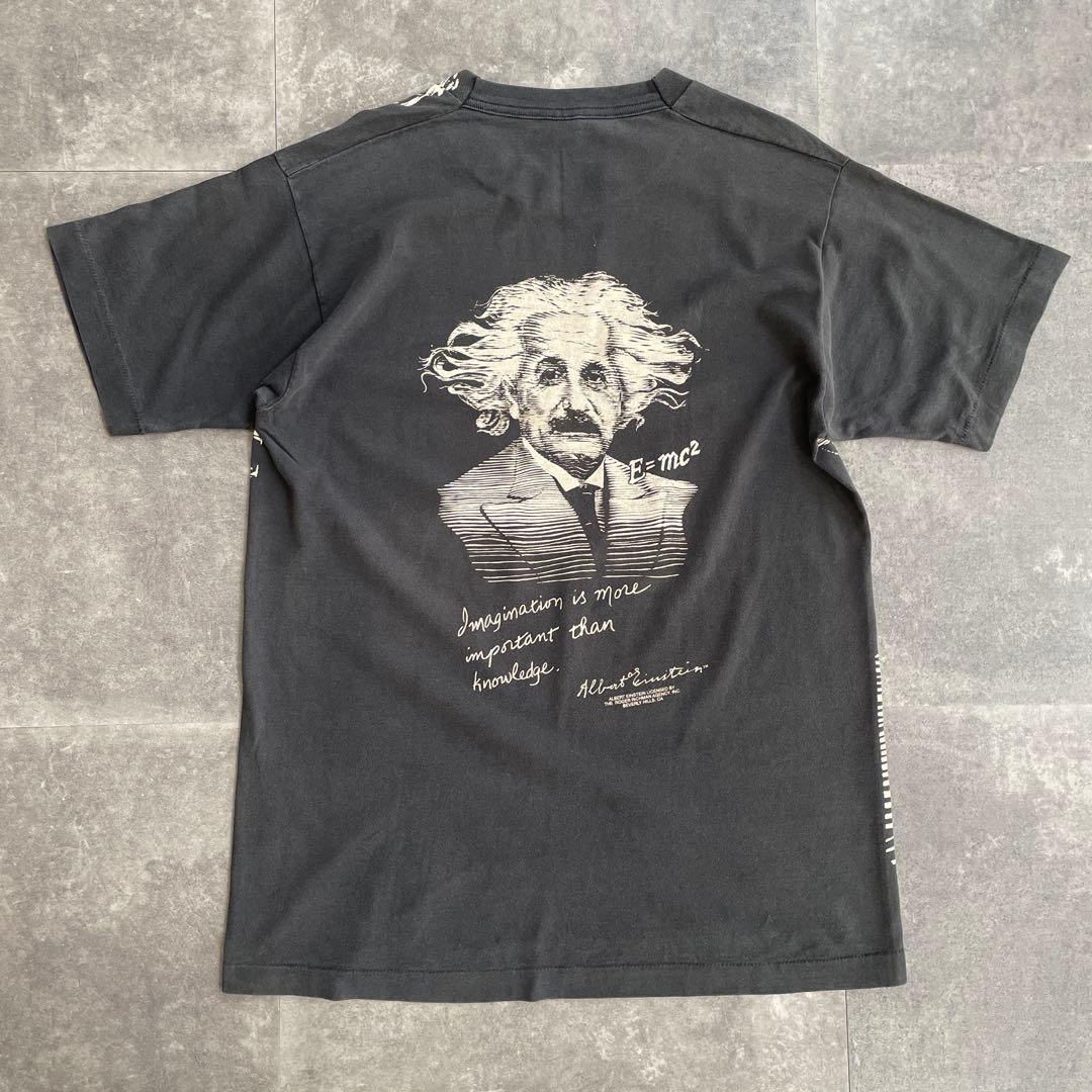 90s アインシュタイン　ヴィンテージ　tシャツ 黒　ブラック