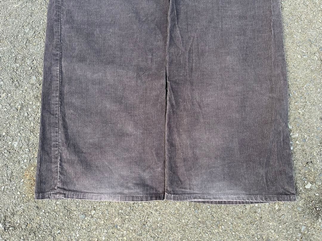 90s 00s old GAP ブラック フェード コーデュロイ パンツ レザー