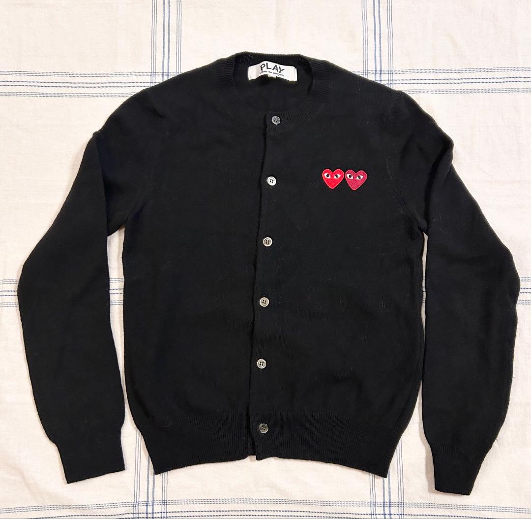 PLAY COMME des GARÇONS カーディガン 黒　S