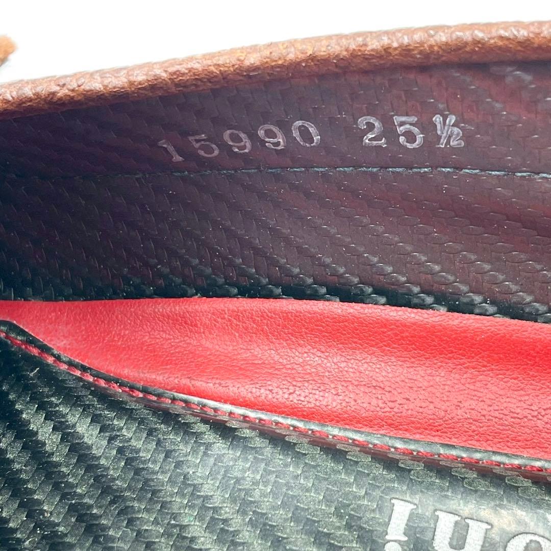 ネグローニ ドライビングシューズ モカシン15990 茶25.5cm Y1413
