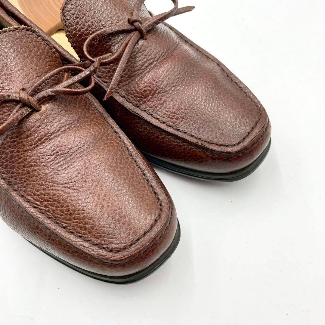 ネグローニ ドライビングシューズ モカシン15990 茶25.5cm Y1413
