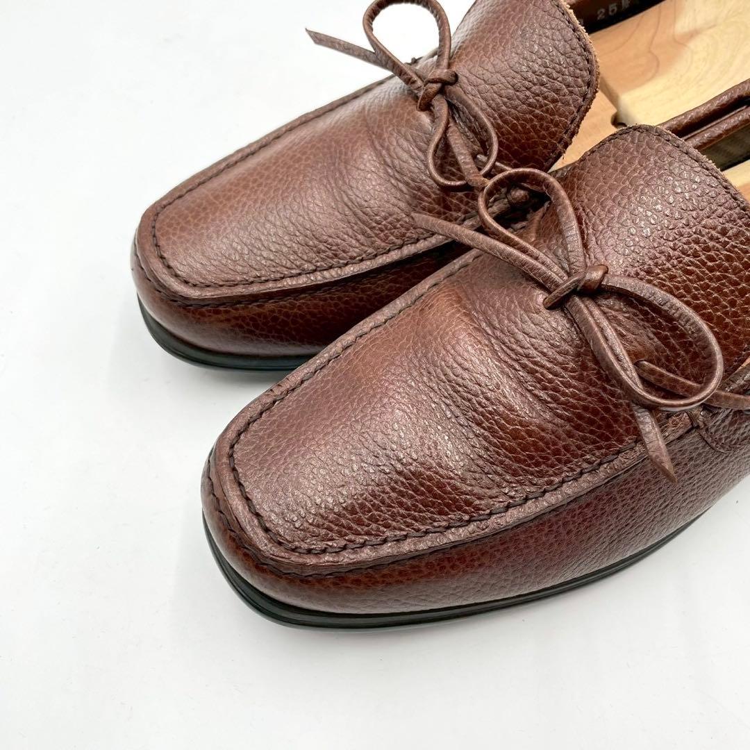 ネグローニ ドライビングシューズ モカシン15990 茶25.5cm Y1413