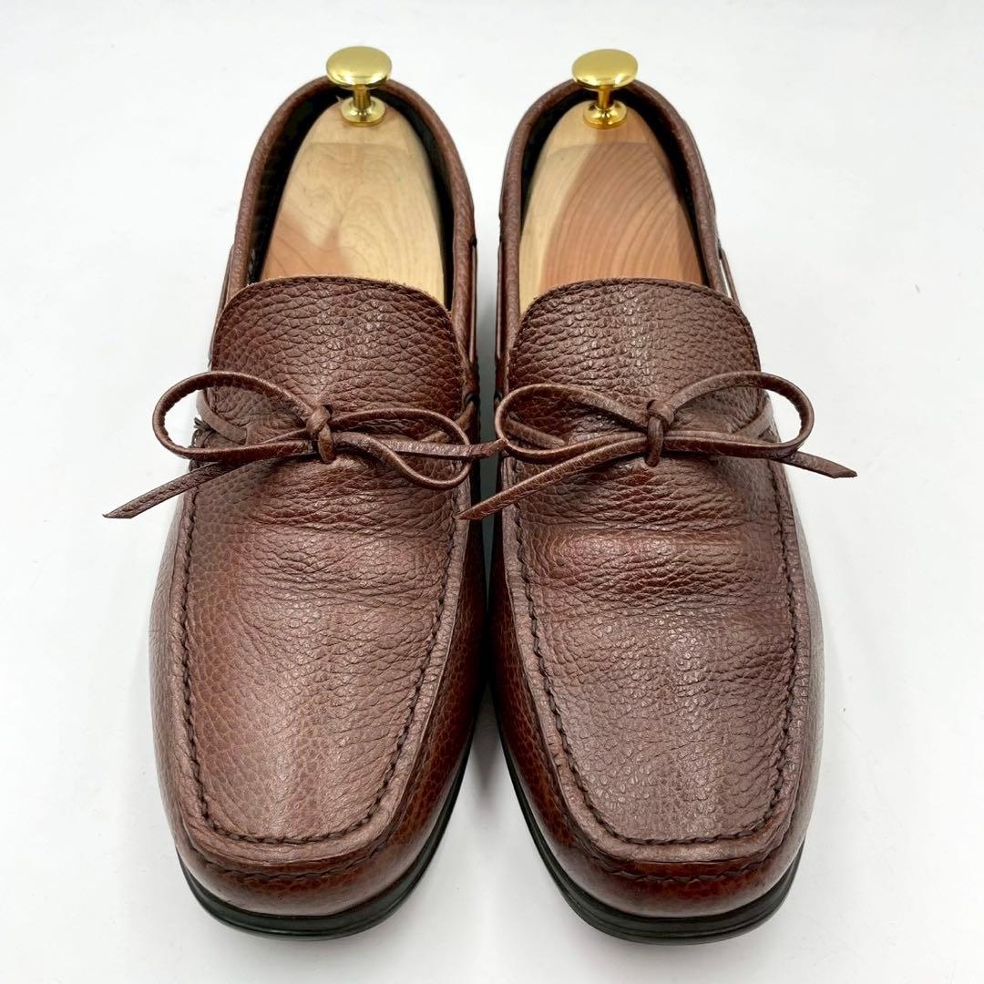 ネグローニ ドライビングシューズ モカシン15990 茶25.5cm Y1413