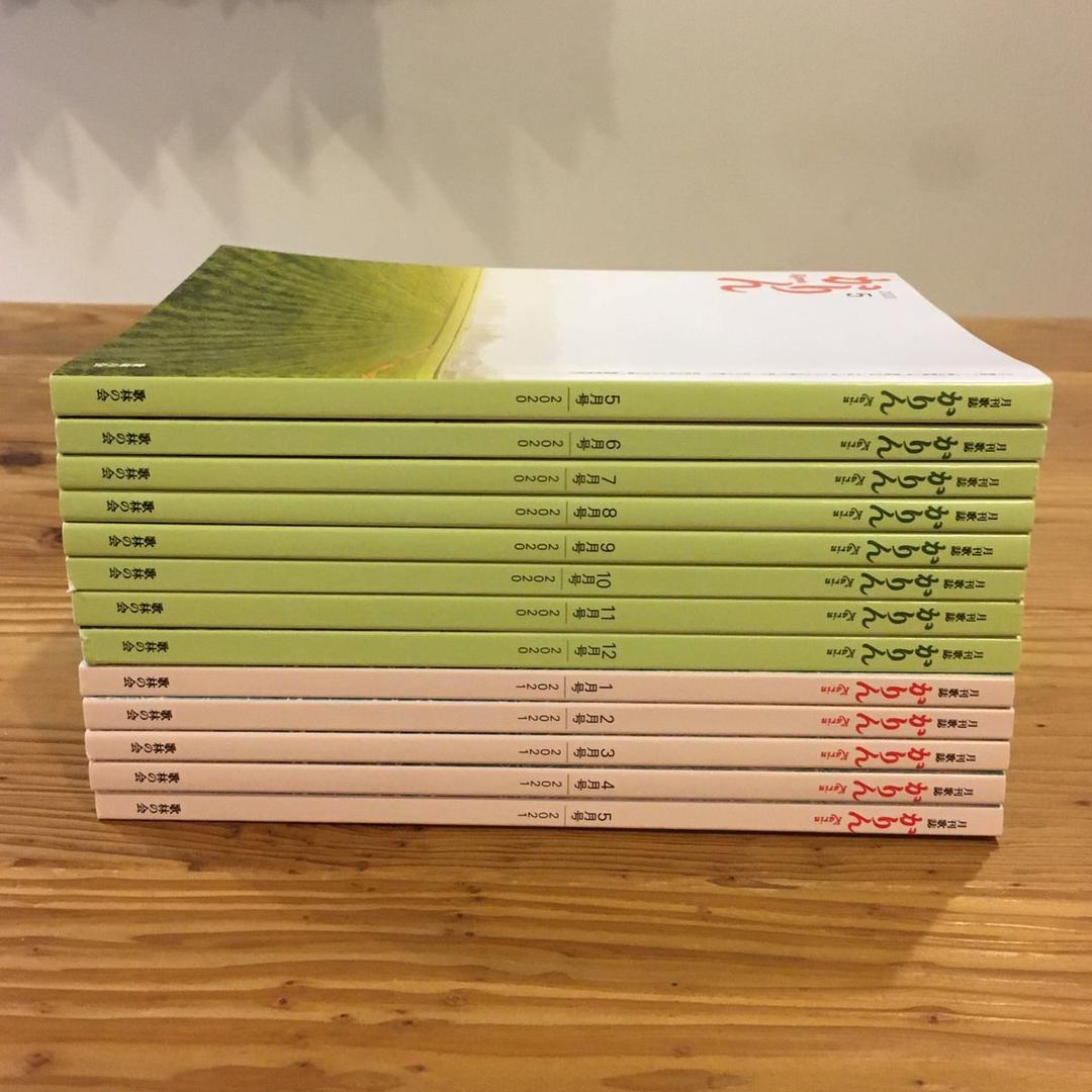 月刊歌誌かりん 2020年5月号〜2021年5月号