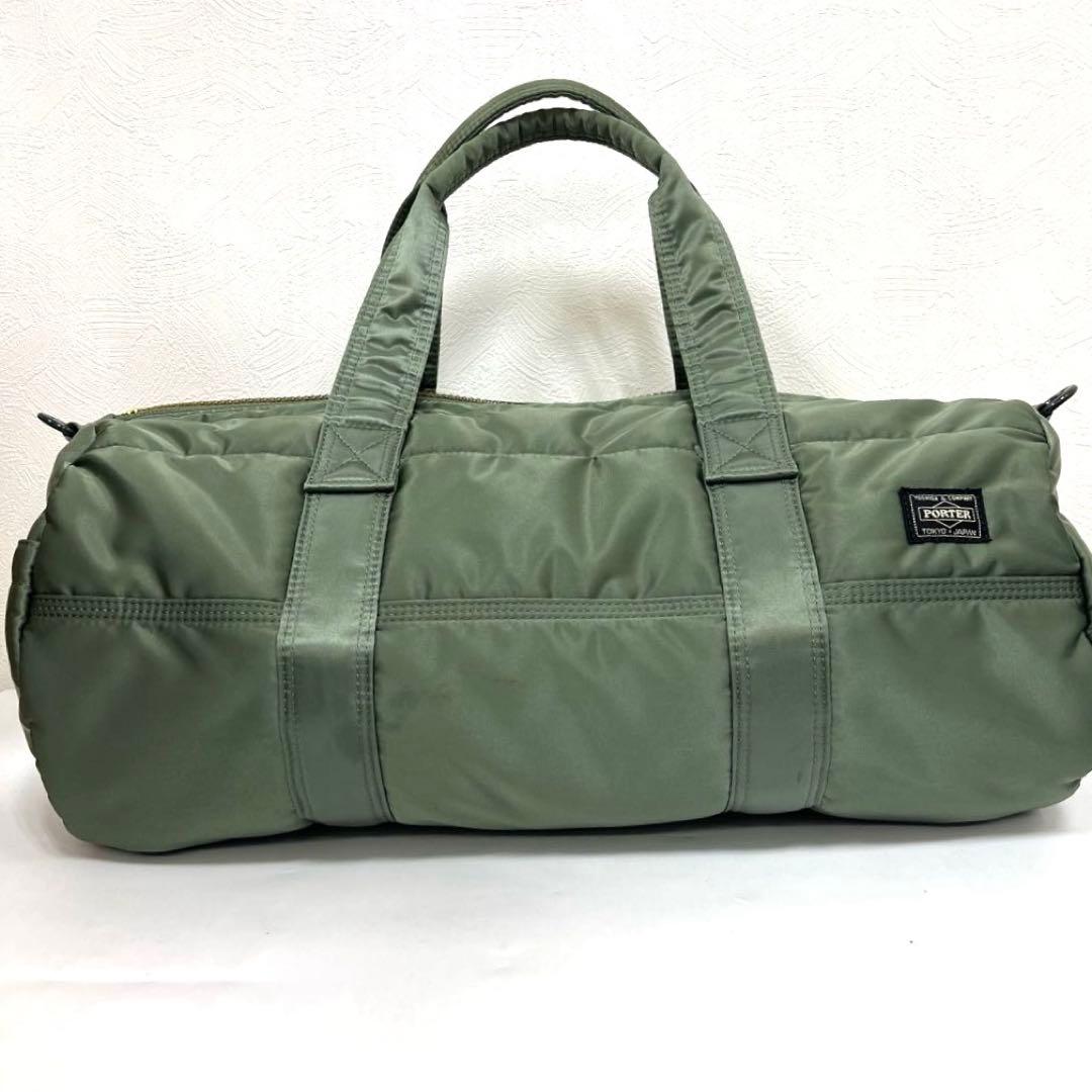 【希少★限定カラー】PORTER タンカー ボストンバッグ セージグリーン