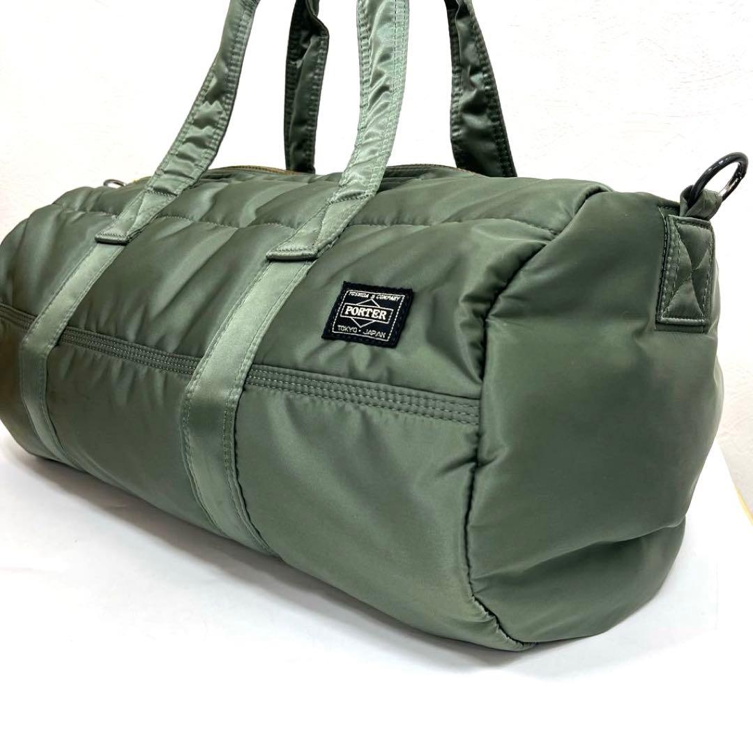 【希少★限定カラー】PORTER タンカー ボストンバッグ セージグリーン