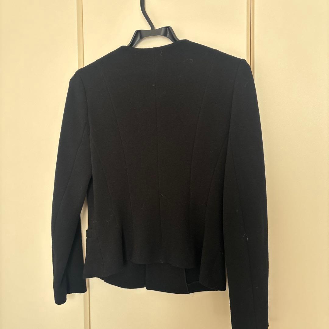 【EPOCA】黒ノースリーブひざ丈ワンピース ジャケットセット