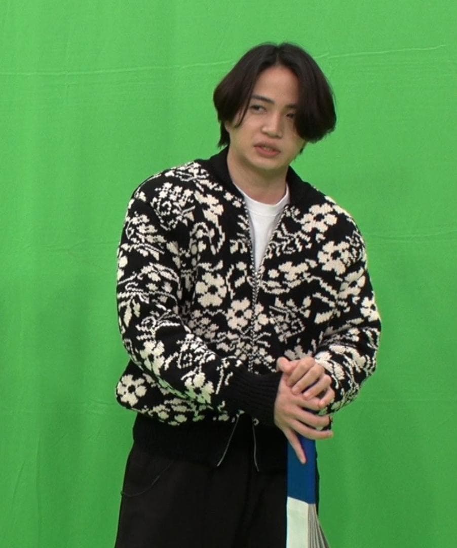 菊池風磨着用 AROUSAL アローサル カウチンニットカーディガン