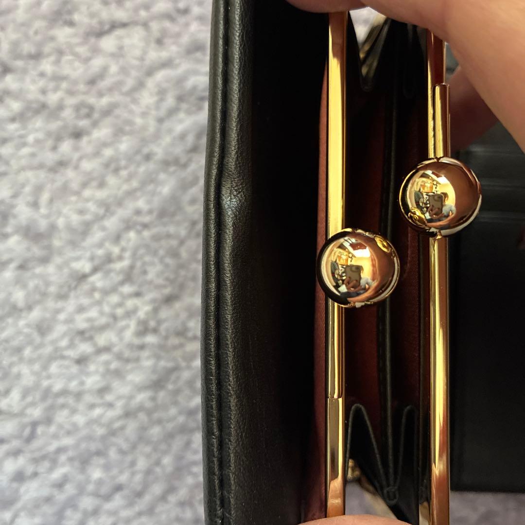 ANNA SUI ⭐︎黒 レザー 二つ折り財布