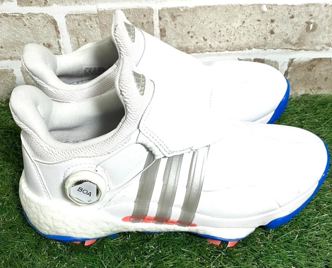 【24時間以内/匿名配送】美品 アディダスゴルフ ゴルフシューズ 23cm ボア