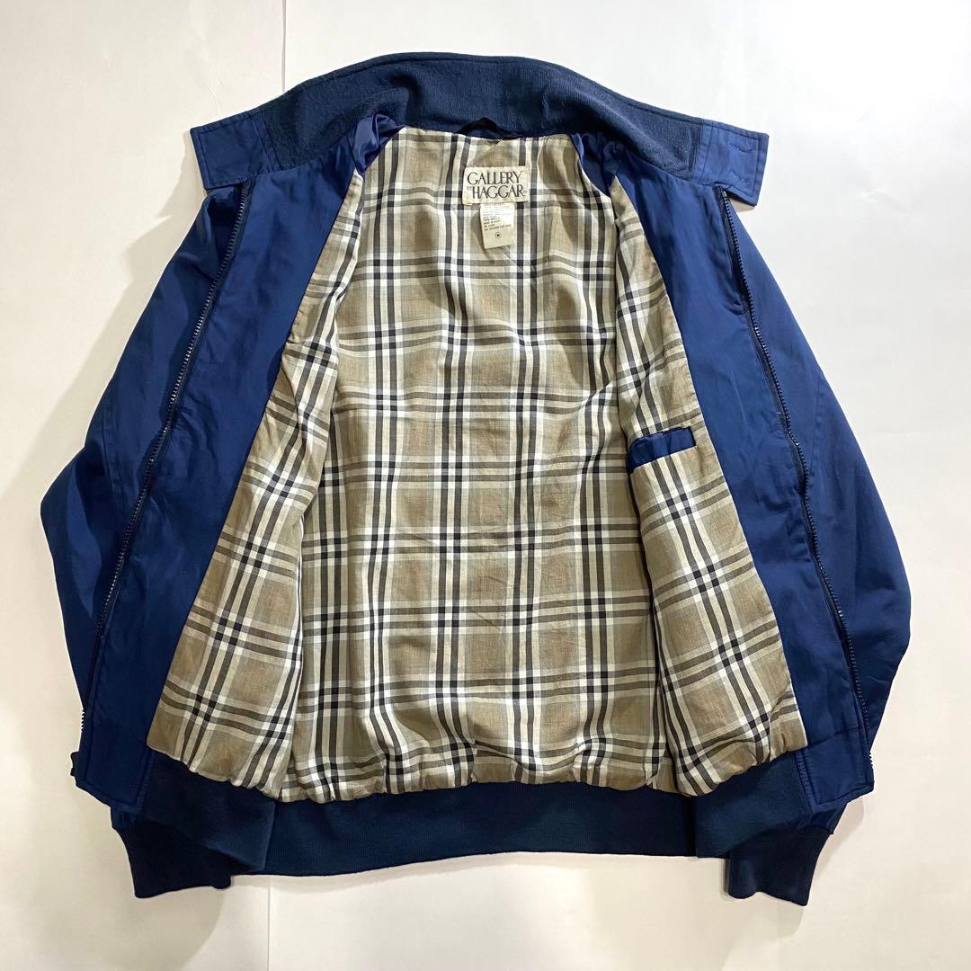 00s Hagger ハリントン スウィングトップ ジャケット ネイビー 短丈