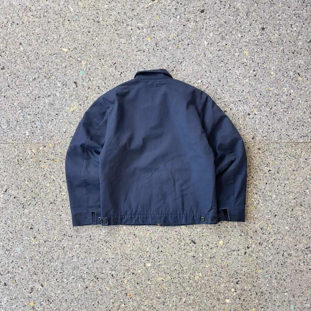 ジャケット・アウター Vintage Quilted Zip Work Blouson Navy M