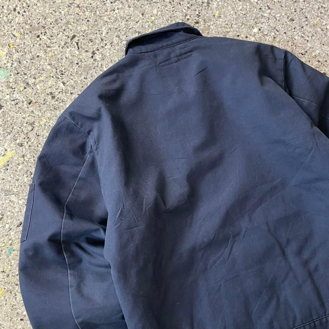 ジャケット・アウター Vintage Quilted Zip Work Blouson Navy M